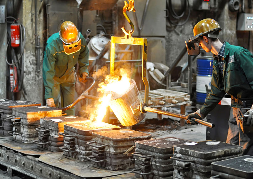 Gießereien, Walzwerke und Metallbau