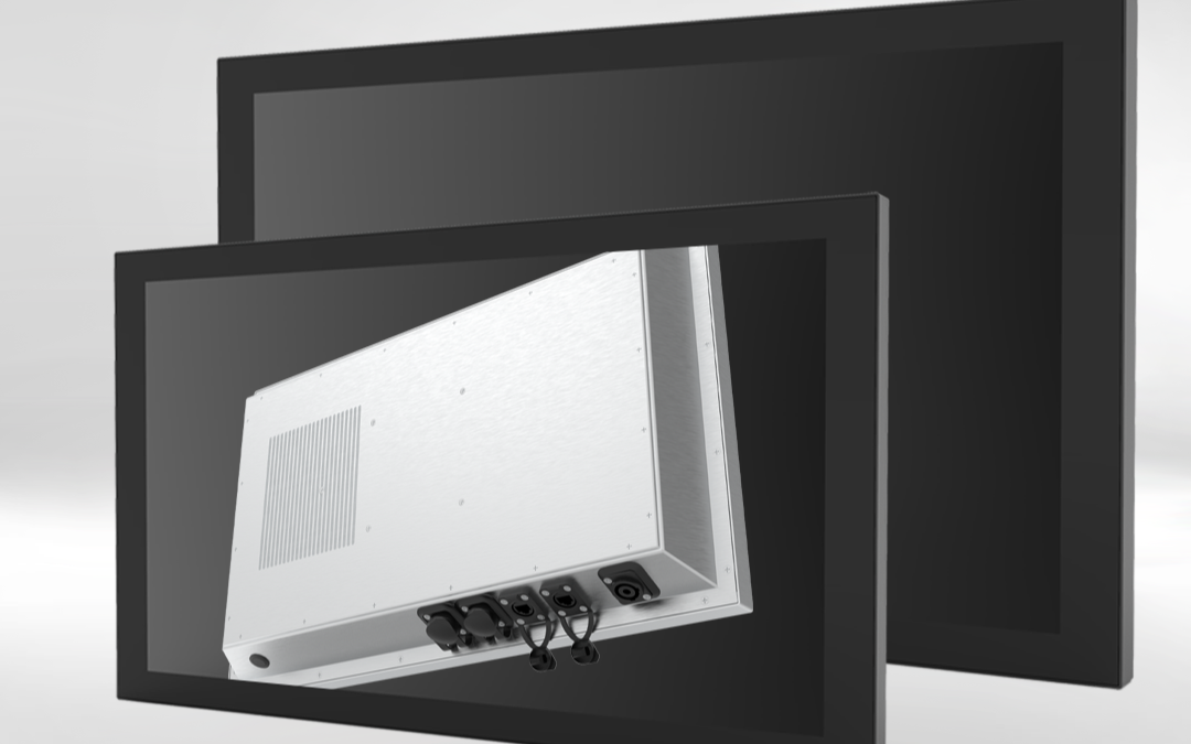 PICOS IP65 Industrie-Monitor mit Touchscreen — Frontansicht