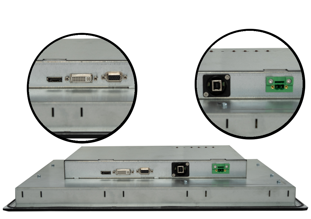 SCM-156: Einbau-Industrie-Monitor mit Touchscreen