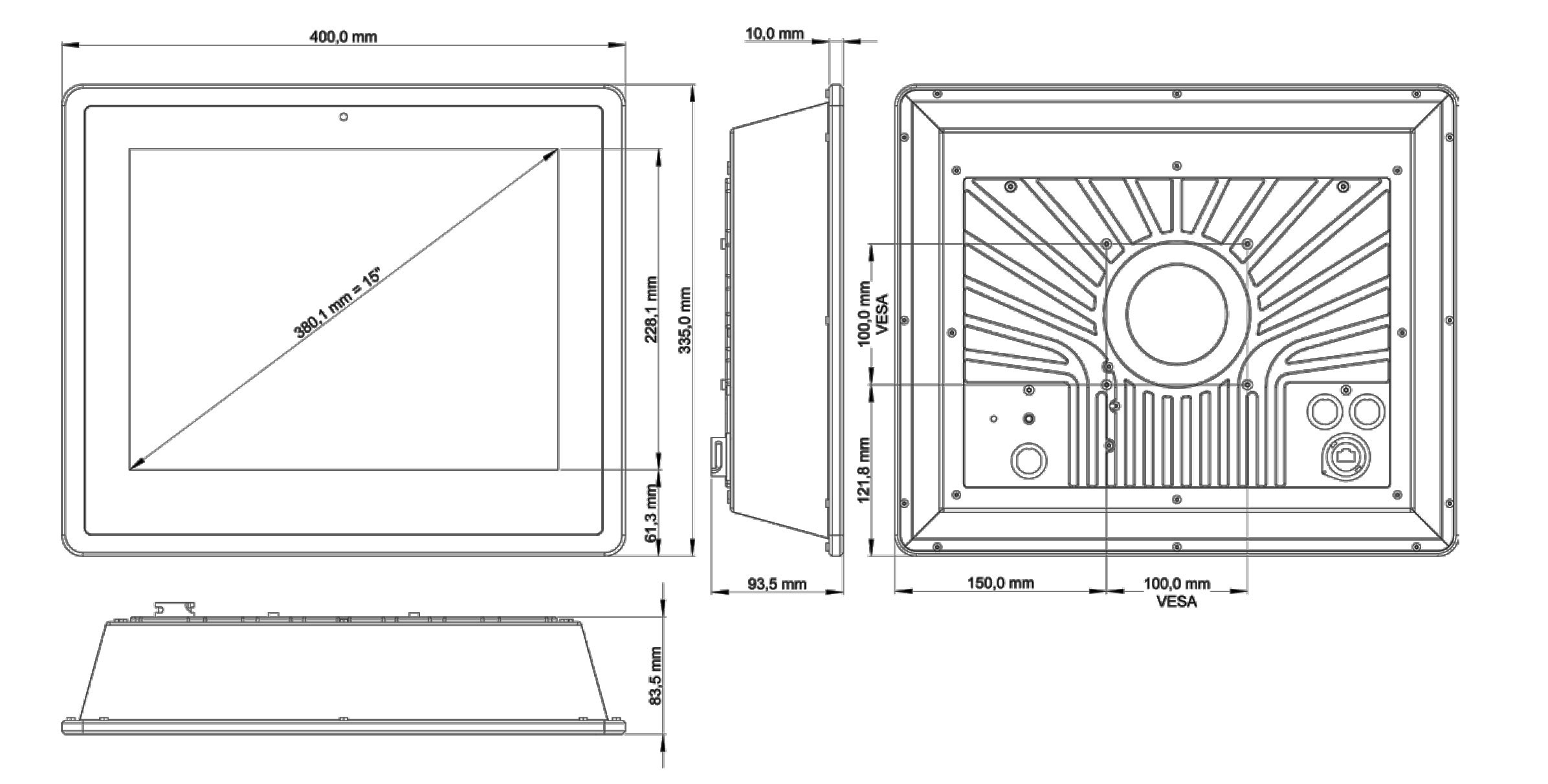 TLSM-150A — Technische Zeichnung