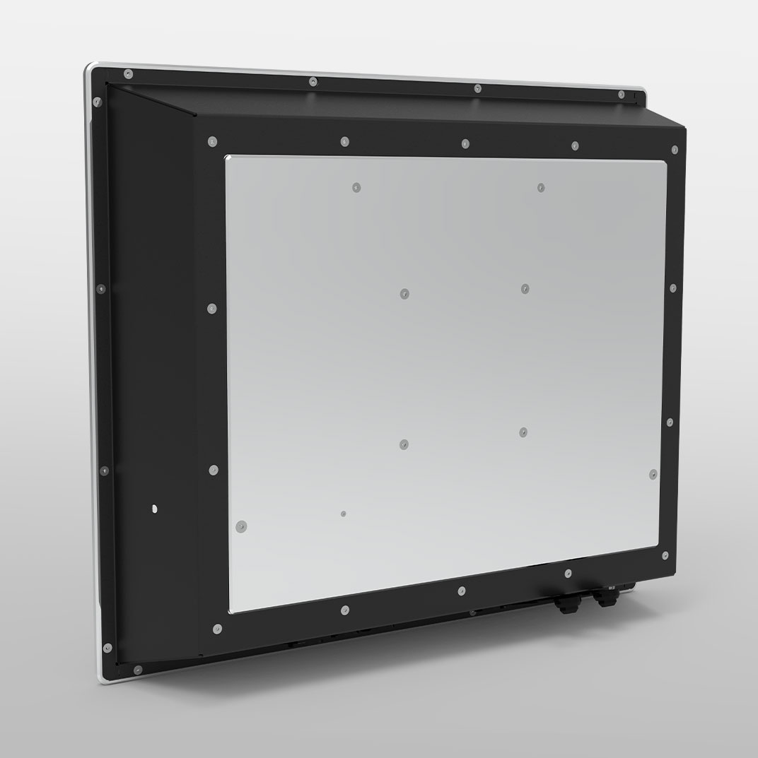 TLSM-190A: IP65 Industrie-Monitor mit Touchscreen — Rückseite